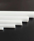 PTFE F4 Round Rod Bar, 7.87 Inch Long, 12mm Diameter, High Temp Teflon Grade Rod For DIY Projects on black background