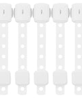 Five pack plastic safety cabinet locks and drawer latches set for doors and refrigerators no glue design white simple style