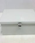 R3 Industrial Control Panel Enclosure Model 806Chnf gray heavy-duty metal cabinet for electrical systems, front view.