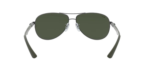 Carbon Fiber Frame Polarized Aviator Sunglasses For Men Dope Lightweight Durability With Gunmetal Finish And Dark Green Lenses