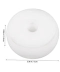 Effortless Swap 5 Pack Nylon Guided Pulley Wheels For Whisper Quiet Glide On Industrial Manure Tracks Patio Doors And Heavy Duty Carts Built Like A Tank - white nylon wheel, 2.36 in diameter.
