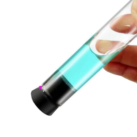 Test tube sealed with 30 Pcs Solid Rubber Stoppers Assorted Sizes 000 To 8 Tapered Lab Bung Stoppers for Chemistry Lab Equipment.