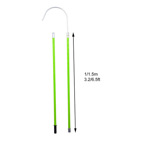 Insulated Rescue Pole With 2 Meter Epoxy Fiberglass Handle And Rescue Hook For Electricians And Auto Mechanics Pro Grade Workhorse