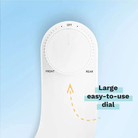 Element No Electricity Required Bidet Attachment With Front And Rear Self Cleaning Nozzles slim modern design pressure control dial