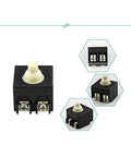Beefed Up Heavy Duty Universal Replacement Switch For Angle Grinders And Polishers, Auto Reset Design shown in multiple angles