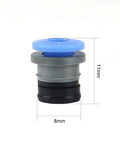 Bowde ECAS04 3D Printer Pneumatic Fitting Straight Quick Connect for PTFE Tubing with dimensions, side view