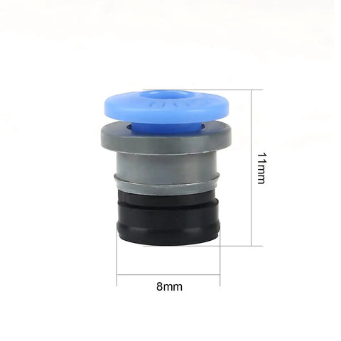 Bowde ECAS04 3D Printer Pneumatic Fitting Straight Quick Connect for PTFE Tubing with dimensions, side view