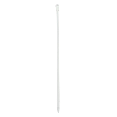 Top Shelf Screw Mount Cable Ties Packed In A Bag Of One Hundred Pieces Measuring Eight Inches Black With A Knockout Fifty Pound Pull Rating Plenum Approved Sun Proof For Indoor Outdoor Cable Wrangling That Is Dead Simple, single black nylon tie.
