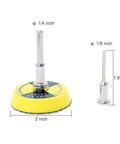 100 Pack 2 Inch Sanding Discs Kit With Polishing Pad Plate, showing 2 inch pad and 1.8 inch attachment size details