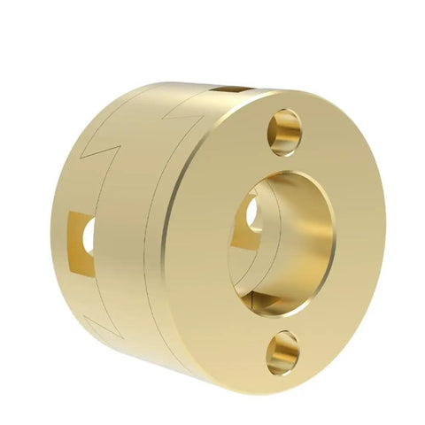 16mm Oldham Coupling T8 Z Axis Flexible Shaft For 3D Printer Hot Bed Reduces Swing Vibrations With CNC Screw Drive Smooth Printing Action, gold metal