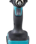 Close-up of Top Shelf 18V Brushless Cordless Combi Drill Featuring Hammer Drilling 13Mm Chuck Two Speed Control And 21 Torque Settings.