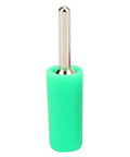 Green connector from Ten Piece Straight Banana Plug Connectors Set for Welding Automotive and DIY Projects, brass 2mm pin