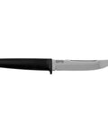Outdoorsman Lite 6 Inch Fixed Blade Knife with 4116 Stainless Steel Textured Kraton Handle, side view