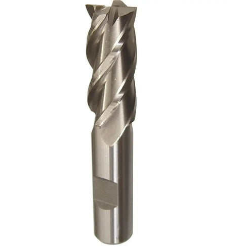 14mm High Speed Steel End Mill With 4 Flutes Single End Weldon Shank DWC Series Polished Finish Built For Beast Cut And Fast Material Removal In Aluminum And Steel Projects Precision Milling Power