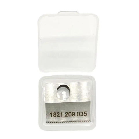 Replacement Knife Blade for ORT260 and ORT130 Battery Powered Plastic Strapping Tool Cutter Part 1821.209.035, steel blade in case