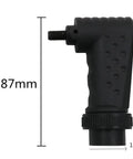 Right Angle Rotary Tool Converter Accessory 87mm adapter for ergonomic electric grinder extension.