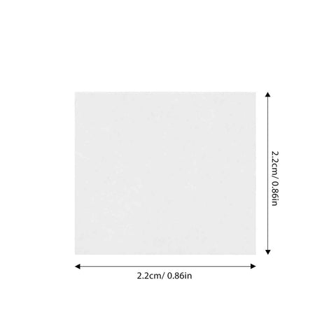 Disposable Plastic Microscope Slides 22x22mm, Clear One Time Use Lab Slides, 100 Count, Perfect for Urine Test Samples and Everyday Microscopy, Pro Grade Light Transmission for Sharp Observations, 22x22mm square slide with size markings