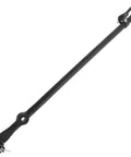 Ford Super Duty 4WD Replacement 4 Piece Tie Rod End Steering Drag Link Kit Front Driver and Passenger Side Inner and Outer Ends Left and Right Beefed Up OE Quality Heavy Duty Front End Steering Upgrade, black steel drag link