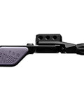 Dead Smooth Dropper Post Remote Lever With ISPEC EV Frame Mount textured silicone grip in matte black and grey side view.
