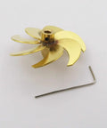 Copper 7 Blade 42mm M4 Propeller For RC Boat Submarine And Marine Models with Allen key, view of soldered blades.