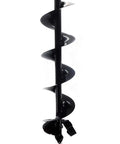 8 Inch Post Hole Auger Bit With Power Head Attachment For Gas Post Hole Digger Great For Digging Electric Fence Posts Signs And Planting Through Tough Dirt And Rock Made In The USA, welded steel auger.