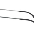 Side view of Erika Metal Round Sunglasses Unisex Design For Men And Women, Lightweight Frame With Keyhole Bridge, metallic gray color.