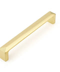 Gold Cabinet Handles 5 Inch Hole Center 128mm Solid Zinc Alloy Brushed Gold Cabinet Pulls Sleek Beefy Kitchen Drawer Pulls