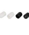 Universal Vacuum Line Cap Protector Kit For Cars And Engines, black and white PVC caps, flexible, assorted sizes, 20 pieces