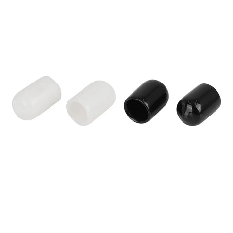 Universal Vacuum Line Cap Protector Kit For Cars And Engines, black and white PVC caps, flexible, assorted sizes, 20 pieces
