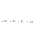4 Pieces Silver D Rings For Purses With 360 Rotatable Ball Head Buttons And Screws Metal Hardware For DIY Leather Craft Bag Making Accessories Heavy Duty Hardware Built To Last In Daily Bag And Leather Projects, silver D rings with screws