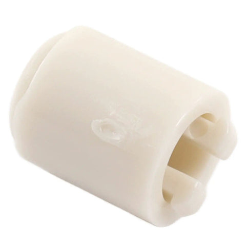 Close-up view of a plastic cap from the 25 Piece Needle Protector Caps For LK150 And GK370 Knitting Machines set.