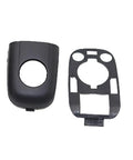 Sleek Car Door Handle End Cap Trim Kit With Stopper 9101AA For Peugeot 307 C2 C3 Models Looks Awesome And Snaps On Easy To Upgrade Your Ride Stylishly, black plastic cap and backing plate