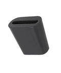 Non Slip Sink Rack Feet Set With Rubber Bumpers For Scratch Proof Protection Easy No Tool Installation, single black rubber foot detail