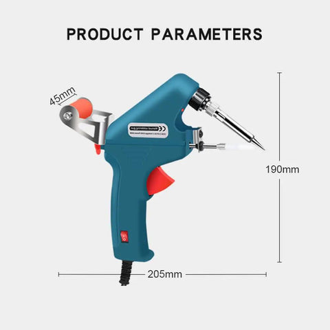 60W Handheld Soldering Iron With Automatic Tin Feeding Soldering Gun For DIY Electronics And Home Repair Fast Heating Ceramic Core Lead Free