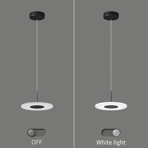 Dope Modern Black Pendant Lights Set Of 3 With LED 6000K Cool White Ceiling Fixtures for Kitchen Island Dining Room, off and on