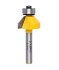 Chamfer Router Bit For Bevel Edge Forming, 45 Degree Cut, Quarter Inch Shank And Cutting Length, YG6X Alloy Head