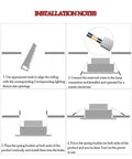 Installation guide for 9-Pack of 3-Inch Brass LED Recessed Lights showing steps for ceiling fixture setup and connection.