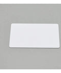 230 Pcs Blank Inkjet Printable Cards on gray background, PVC ID Badge, standard business card size, waterproof, quick swap design.