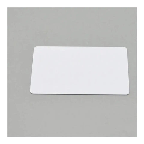 230 Pcs Blank Inkjet Printable Cards on gray background, PVC ID Badge, standard business card size, waterproof, quick swap design.