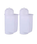 Premium Coffee Maker Water Softening Filter For Cleaner Drip And Smoother Daily Grind With Advanced Mineral Optimization, two white cartridges.