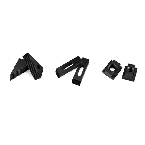 Components of Beefy 58 Piece M10 T Slot Clamp Kit With Multi Function Press Plate And Hardened Iron Pad For CNC Milling Machine And Lathe