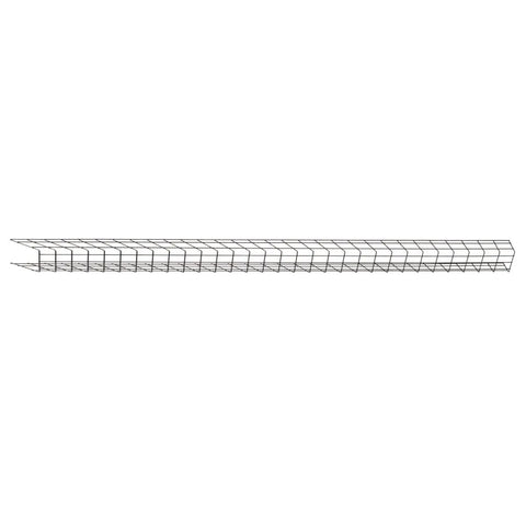 Pro Grade Wire Mesh Cable Tray System 10 Pack 6x4 Inch To 10 Feet Long for data center cable management, single straight section