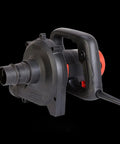 Heavy Duty 1480W Industrial Dust Collector Vacuum Blower With Suction Type Design For Slotting Milling And Grinding Machines Electric Air Cleaner 110V 60Hz Powerful Wet Dry Vacuum Cleaner For Workshop Use side angle view of the unit.