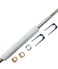 Top Shelf G77023M Platen Roller Assembly Straight Drop In Fit For Zebra Z4000 S4M Z4M Plus with installation parts.