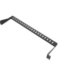 Two Pack 1U Horizontal 19 Inch Rack Mount Cable Management Bracket Cross Bar Panel Black for Network Cabinets and Server Racks