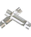 Aluminum alloy V Type Vise Jaws for CNC Milling, shown in a cross formation, highlighting 4-inch and 8-inch options with magnetic workholding