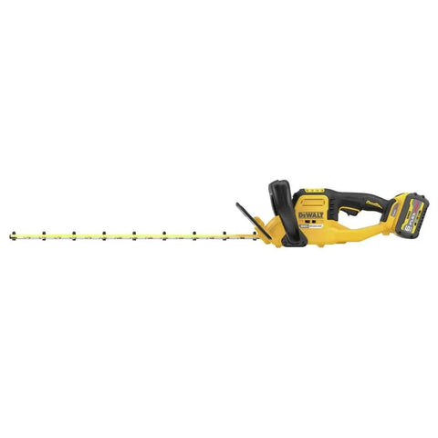 Badass Cordless Hedge Trimmer Equipped With 60 Volt Lithium Battery For Knockout Yard Cleanup Dual edge steel blades with lightweight frame.