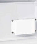 Compact Medical Freezer With Digital Thermostat And Secure Front Lock Nist Calibrated Thermometer white interior with digital thermometer panel.