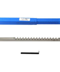 Push Type Keyway Broach With Shim Five Thirty Seconds Inch High Speed Steel For A Go To Keyway Slot Cutting Tool, components displayed