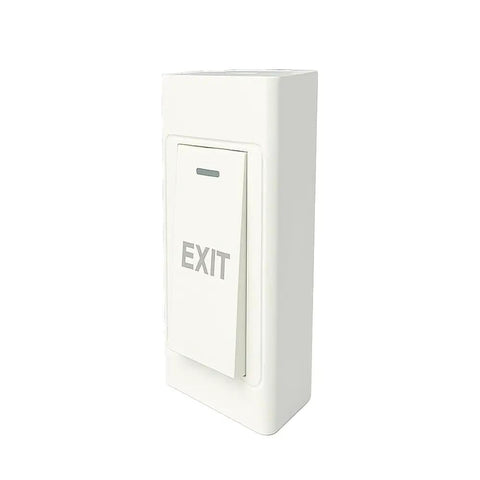 Door Release Push To Exit Button, Surface Mounted, Resettable NO/COM Switch for Access Control, 89mm by 40mm Panel, 250V 16A